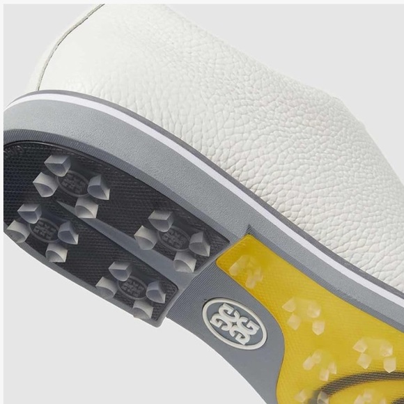 G/FORE Men's Collection Gallivanter Pebble Golf Shoes, Snow Monument, Size 7 - Picture 5 of 13